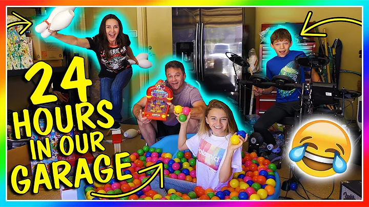 24 HOURS IN OUR GARAGE! | OVERNIGHT CHALLENGE | We...