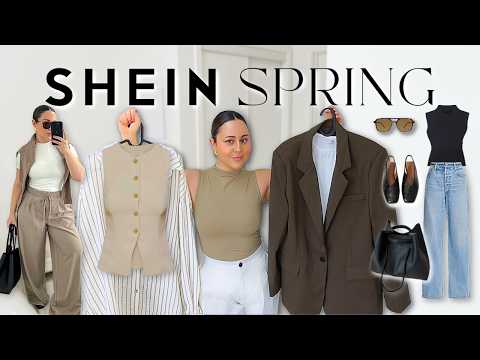 SHEIN SPRING HAUL 2026 - 16 Piece Clean Chic Wardrobe & Trendy Work/Everyday Spring Outfits!