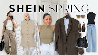 SHEIN SPRING HAUL 2026 - 16 Piece Chic Wardrobe \u0026 Trendy Work/Everyday Spring Outfits!