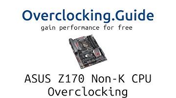 Skylake non-K CPU Overclocking on ASUS Z170 Maximus VIII Hero. G4400, i3-6100, i5-6400, english