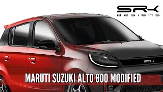 Maruti Suzuki Alto 800 Modified - Photoshop Car Rendering Srk Designs