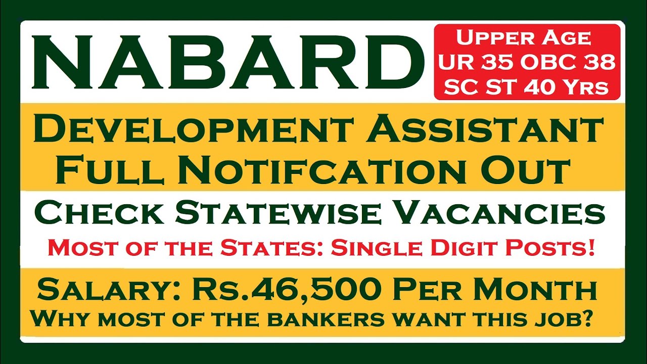 NABARD DA Full Notification Out!