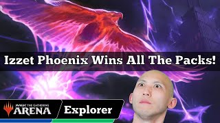 Izzet Phoenix Wins All The Packs! | Explorer Constructed | MTG Arena