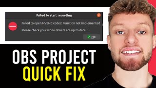 OBS Studio Failed To Open NVENC Codec Function Not Implemented [QUICK FIX]