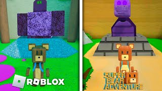 New Roblox Turtle Golem Boss vs Super Bear Adventure - Gameplay Funny Moments