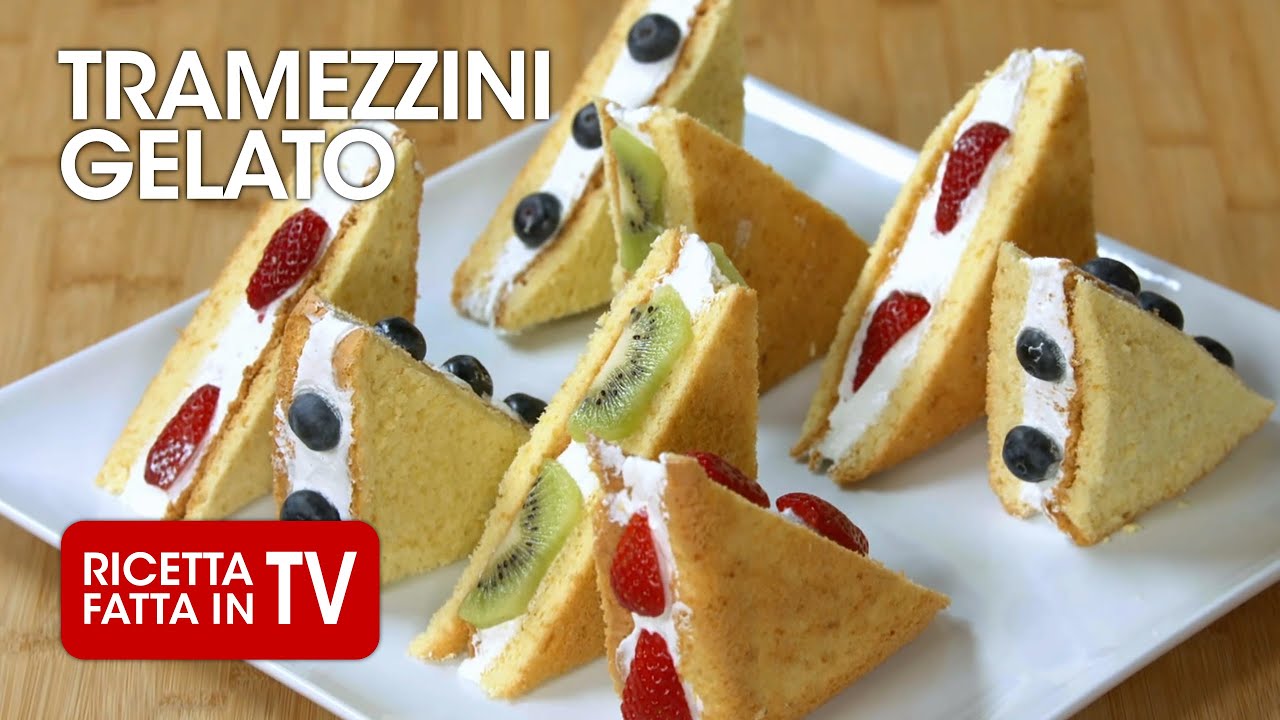 TRAMEZZINI GELATO di Benedetta Rossi - Ricetta TV Fatto in Casa per Voi