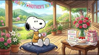 Mothers Day 2026 Lofi With Snoopy  Chill Jazzhop For Study U0026 Happiness  Cozy Ambience