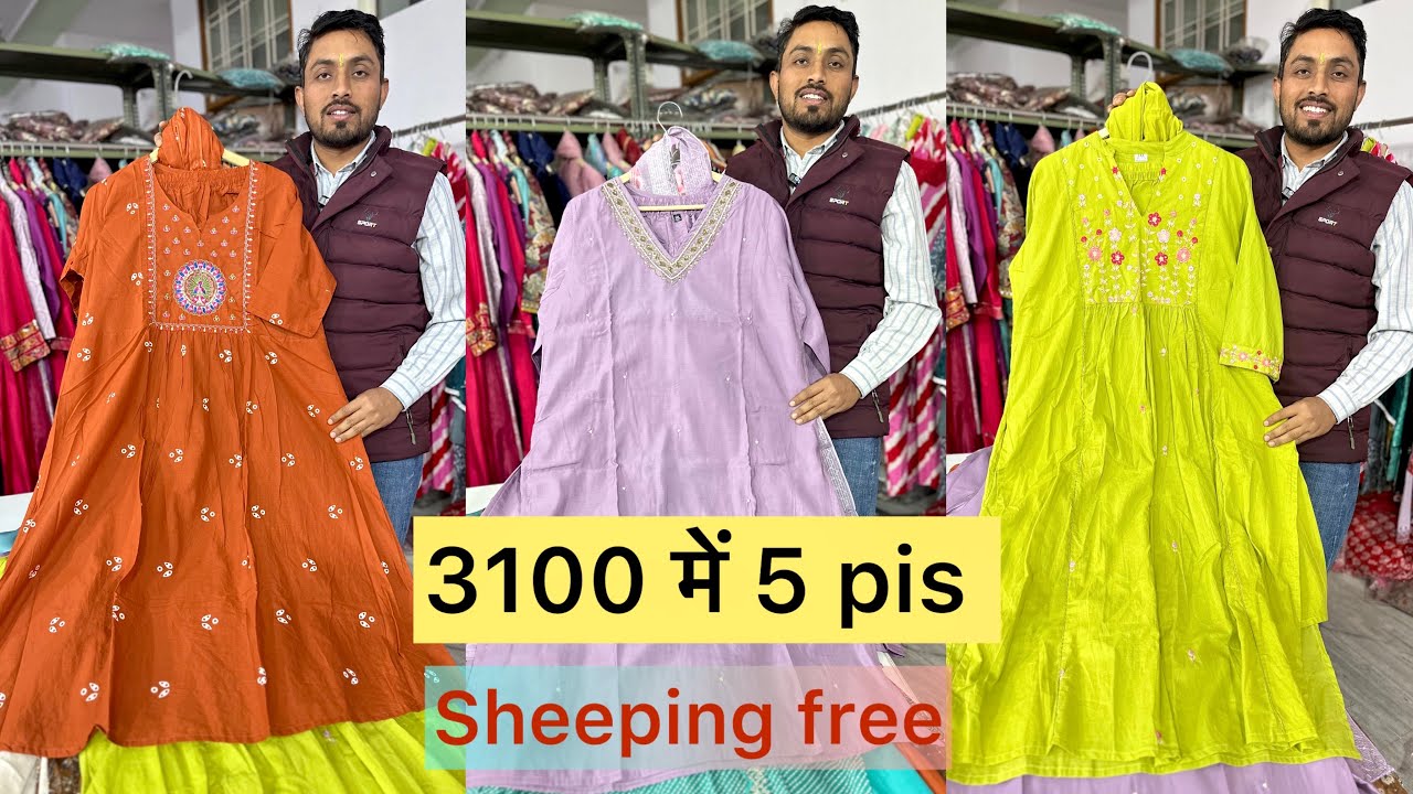 3100 में 5 pis cotton muslin deess, offer offer sell sell ,kurti manufacturer jaipur ||#Cottonkurti 