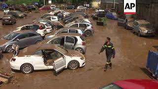 Flash flood strikes northern Athens suburb following a squall