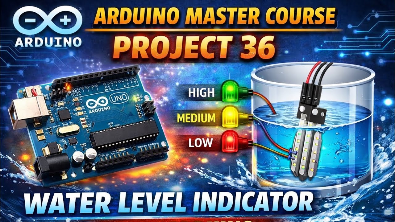 Arduino Master Course Project 36 : Water level indicator Using Arduino ...