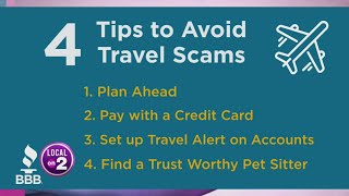 BBB: Tips to avoid travel scams
