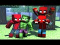 Bebek Örümcek Adamlar vs Bebek Hulklar - Minecraft