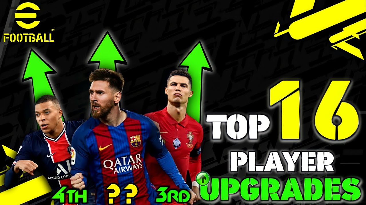 eFOOTBALL 22 | OFFICIAL TOP 16 BEST PLAYER RATINGS Ft.Messi,Ronaldo,Mbappe,Lewandoski