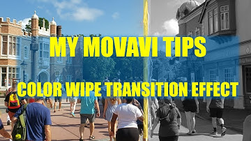 My Movavi Tips - How to do a color wipe transition