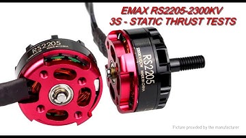 EMAX RS2205-2300KV 3S Static Thrust Tests