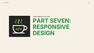 Code Coffee Css Full Course Taglish Part 7 Responsive Design Introduction