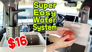 How to Setup Sink with Running Water for your SUV Camper | Getting Ready for Car Camping