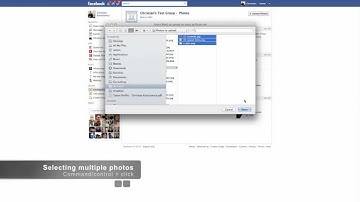 How to upload multiple photos on a Facebook Group