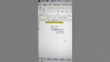 Generate Series Of Letters In Excel 😳 | MS Excel Important Formulas ‼️ #shorts #series #bytetech