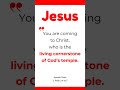 Jesus Our Cornerstone _ 1 Peter 2:4 _ #jesus #bible #devotional #davidbaldwin