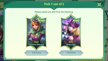 [Moonton] MLBB New Golden Month Skin March 2025: Ruby - Crescent Dervish & Neon Edge