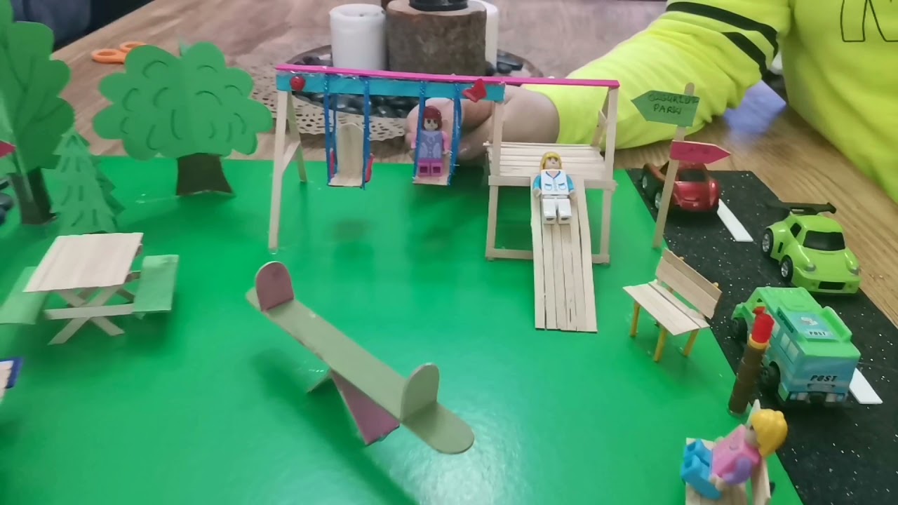 DIY - Minyatür Park Yapımı - 3.Sınıf Yapay Çevre Çalışmam - YouTube