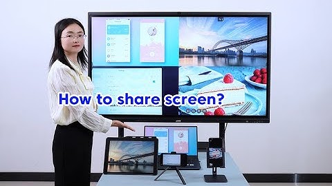How to share screen on JAV Interactive Flat Panel?