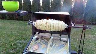 Pieczenie sękacza na Kaszubach