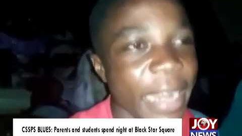 CSSPS BLUES: Parents and their children spend night at Black Star Square