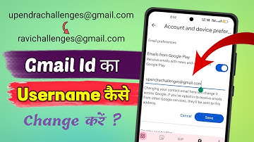 Gmail id ka username kaise change kare 2025 | How to change gmail id username