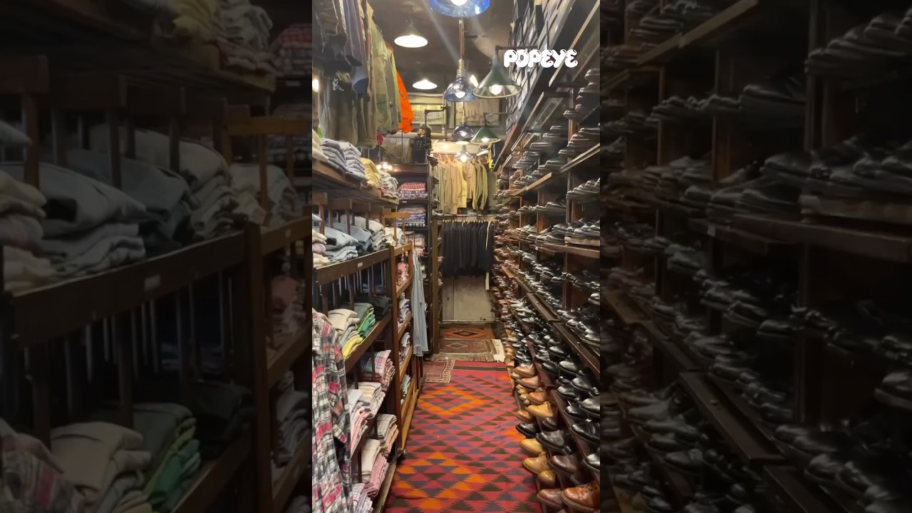 高円寺の『Whistler / Chart』は、1階にはレザーシューズがびっしりと並び、2階へ上がれば、そこは見渡す限りの古着の海。トラッド、カジュアル、ミリタリーまでよりどりみどりの品揃えだ。