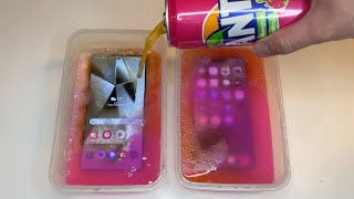 iPhone 15 Pro Max vs Samsung Galaxy S24 Ultra - FANTA FREEZE Test! 24 Hours! WOW!