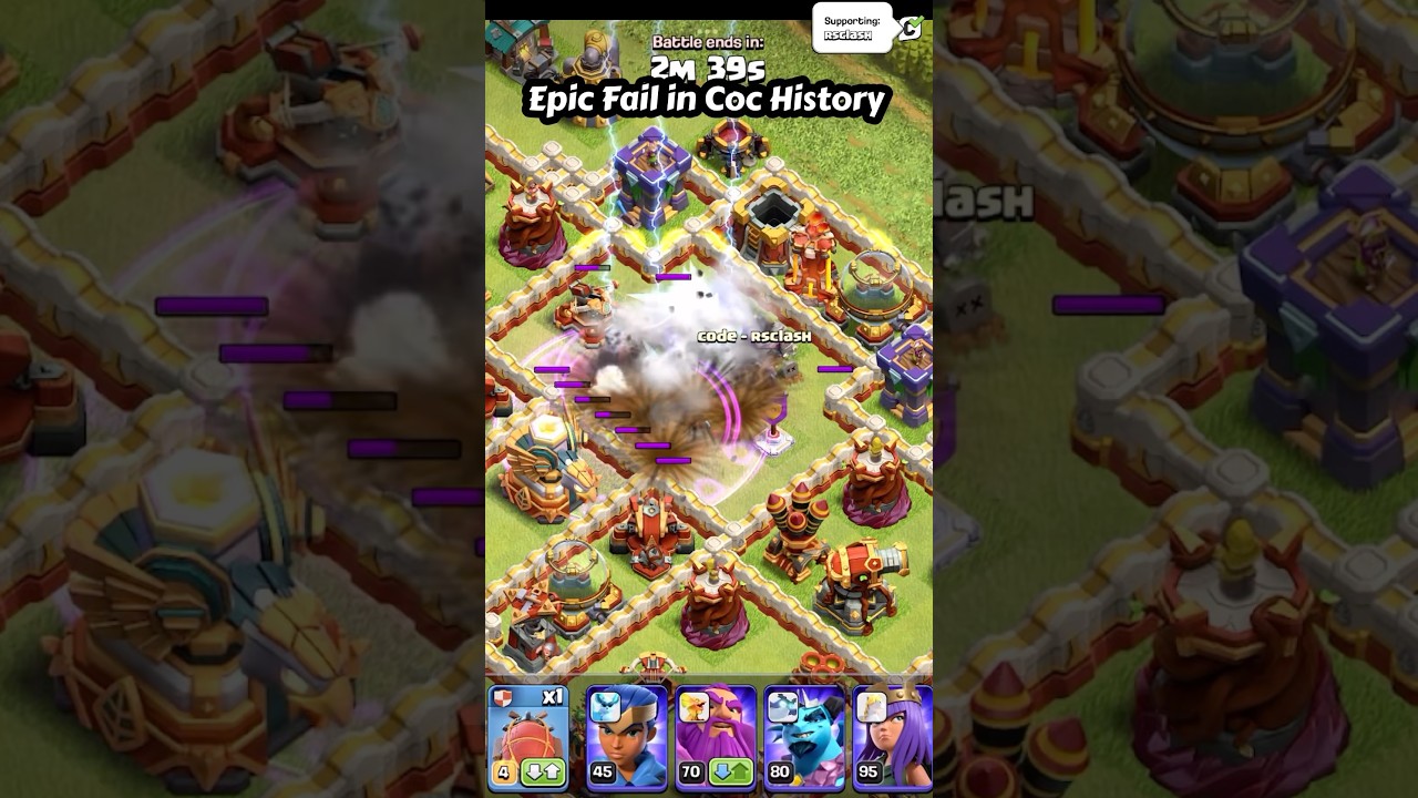 Destroyed in Second Epic Fail (Clash of Clans) | 