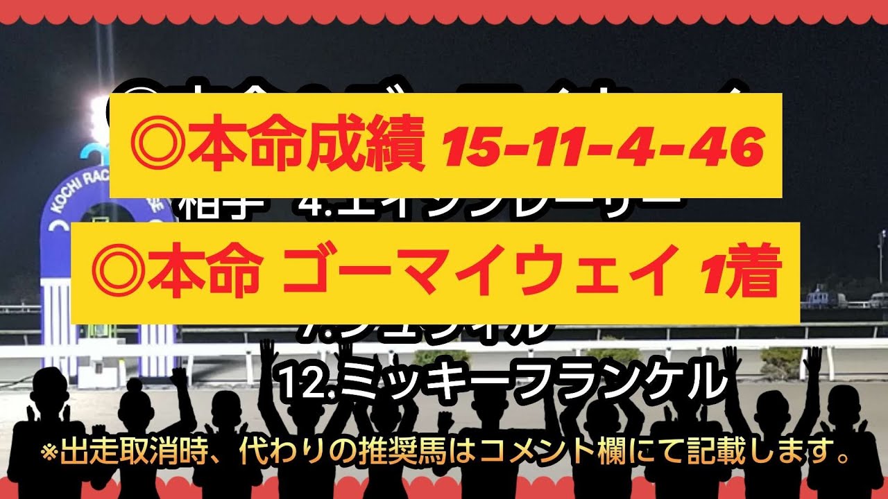 #41 R6年 4月14日 一発逆転高知ファイナルレース C3 1300m - YouTube