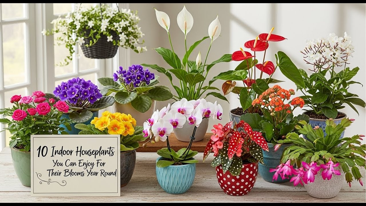 10 Indoor Houseplants You Can Enjoy For Their Blooms Year Round