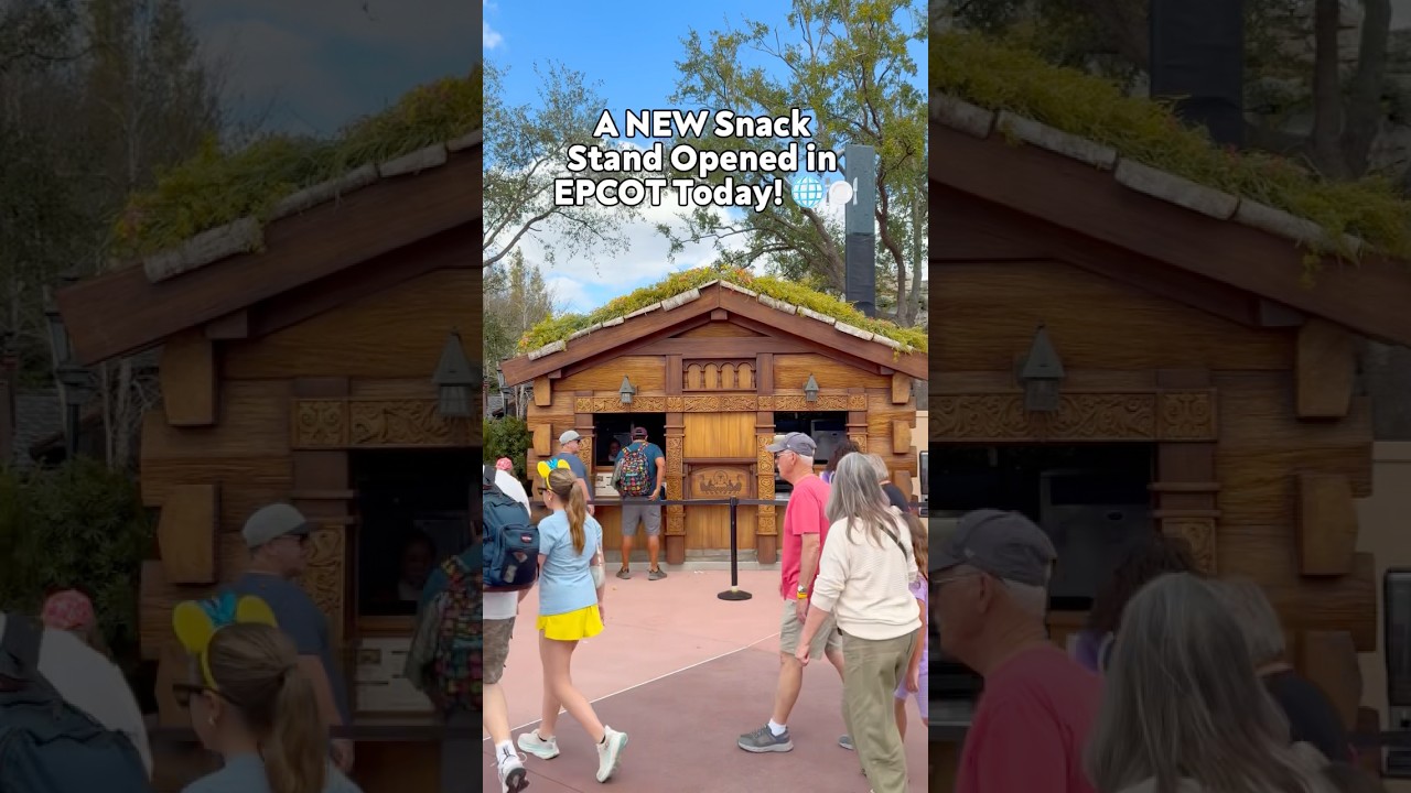A NEW Snack Stand Opened in EPCOT Today! 🌐🍽️