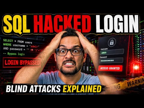 How SQL Injection Works — From Login Bypass to Blind Attacks (Ethical Hacking)
