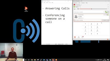 Bria Desktop Conferencing a Call