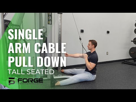 Tall Seated Single Arm Neutral Cable Pull Down