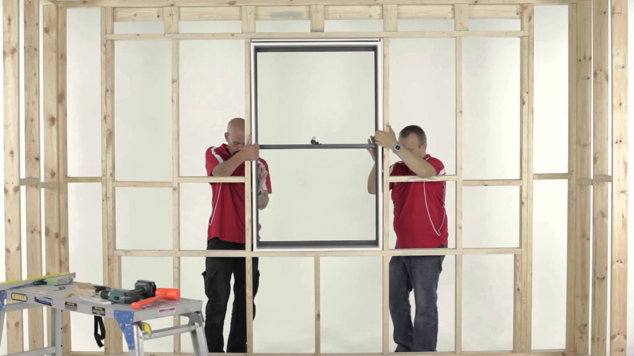 Double Window Installation How to Install an A&L Double Hung Window - YouTube