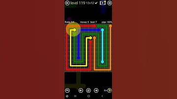 How To Solve Flow Free Jumbo Rainbow Pack Level 119 12x12 Board Walk Through Solution Walkthrough