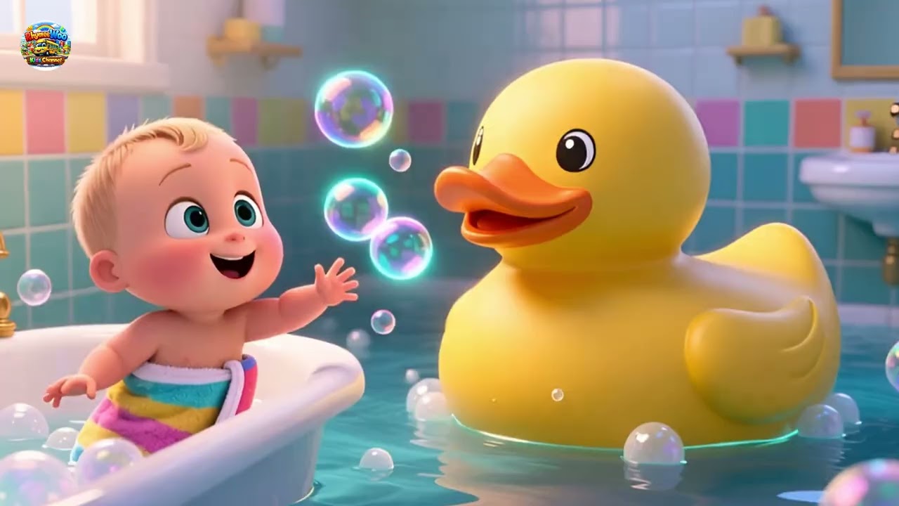 Двойная пена в ванне! 🛁🫧 Веселая песенка для купания | Детские песенки-рутины