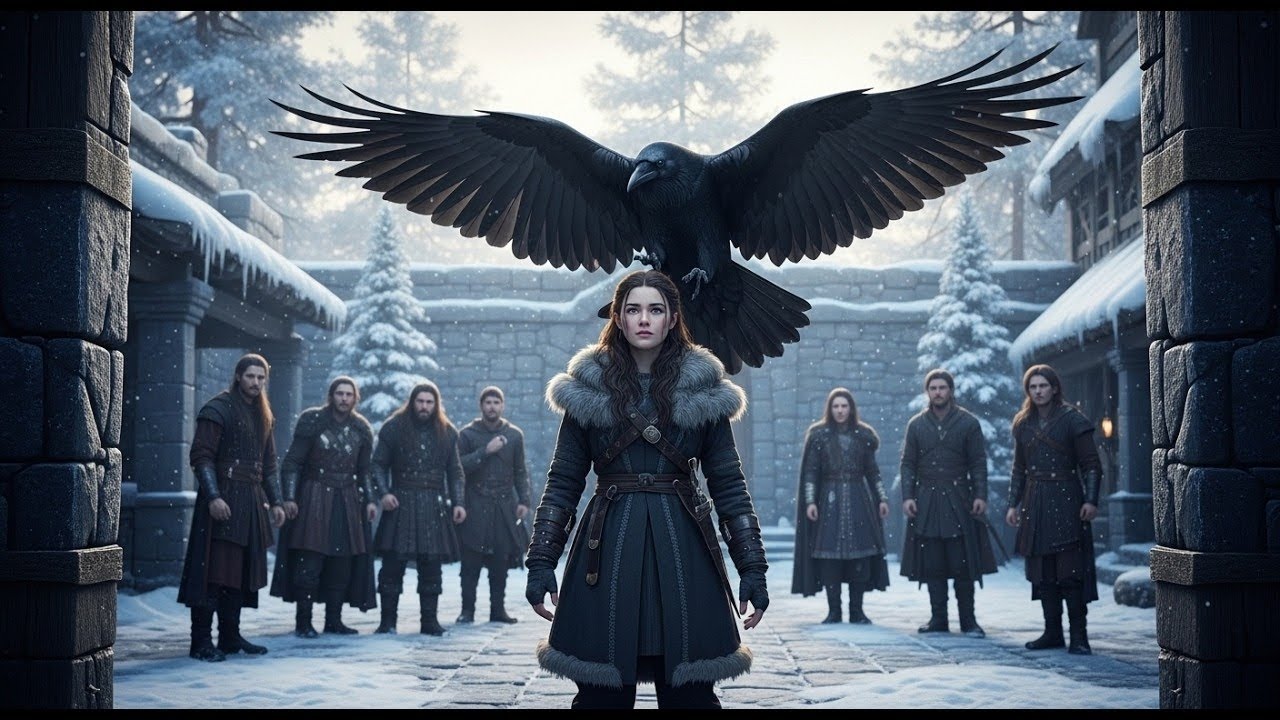 The Northern Raven Watched the Pack in Silence — It Landed Only on Her Shoulder