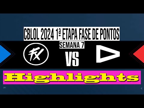 FLUXO VS LOUD | CBLOL 2024 | Highlights | FX VS LLL