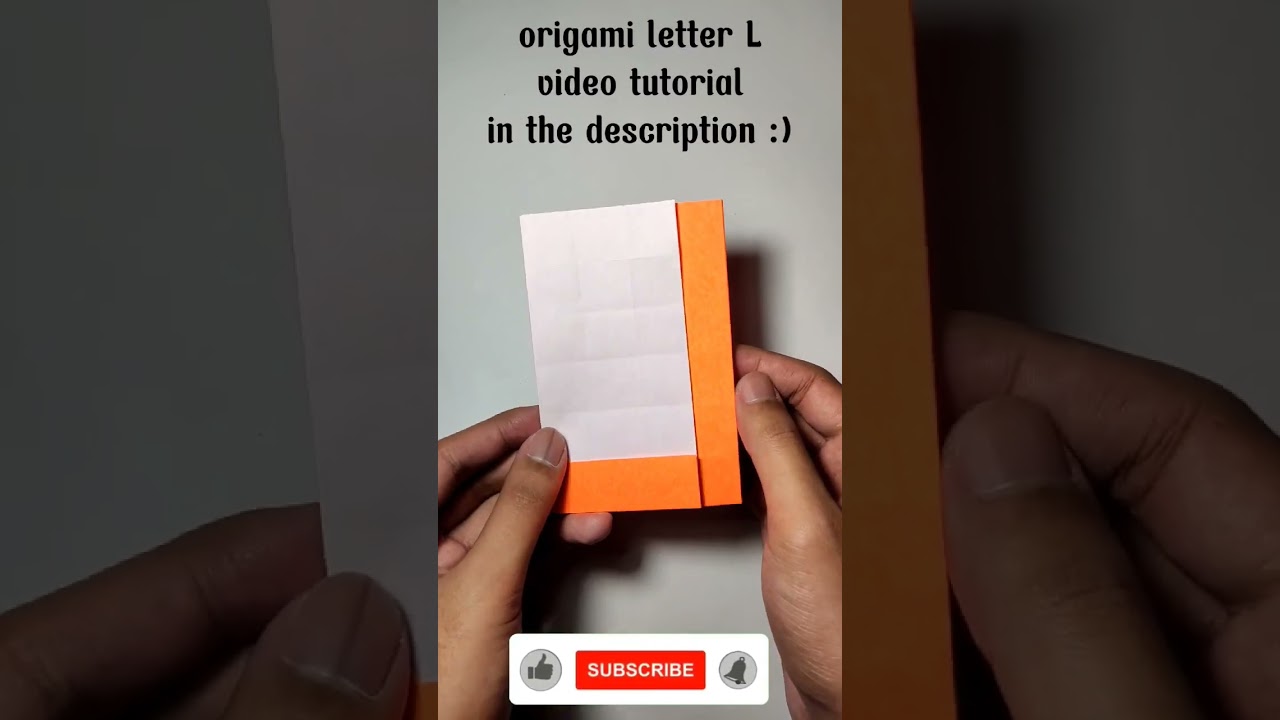 paper craft letter L 