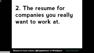 From Paper to IRL: A Virtual Resume and Cover Letter Workshop