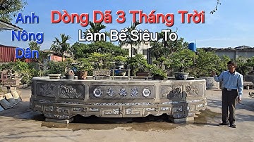 BỂ SIÊU TO dài gần 6M làm DÒNG DÃ 3 THÁNG  lần Đầu Nhìn Thấy tại Quỳnh Phụ - HY - ĐT : 0393590307 .