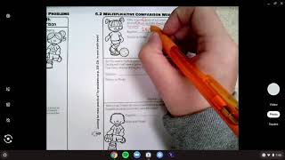 Lesson 6.2 Multiplicative Comparison Word Problems