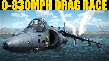 DRAG RACE: Harrier vs F-5E vs Mig-21 vs Su-25 | DCS WORLD