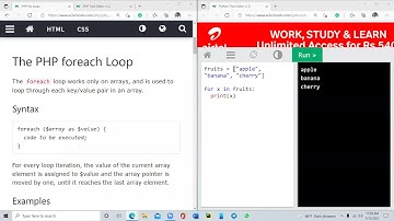Foreach loop - PHP | A/L ICT | Tamil